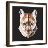 Mountain Lion-Lora Kroll-Framed Art Print