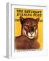 "Mountain Lions," Saturday Evening Post Cover, September 25, 1937-August Schombrug-Framed Giclee Print