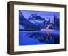 Mountain Lodge at Dusk-Michael Blanchette Photography-Framed Giclee Print