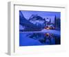 Mountain Lodge at Dusk-Michael Blanchette Photography-Framed Giclee Print
