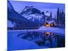 Mountain Lodge at Dusk-Michael Blanchette Photography-Mounted Giclee Print