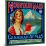 Mountain Maid Apple Label - Canada-Lantern Press-Mounted Art Print