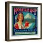 Mountain Maid Apple Label - Canada-Lantern Press-Framed Art Print