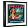 Mountain Maid Apple Label - Canada-Lantern Press-Framed Art Print