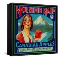 Mountain Maid Apple Label - Canada-Lantern Press-Framed Stretched Canvas