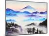 Mountain Mist Landscape-Michelle Faber-Mounted Giclee Print