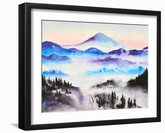 Mountain Mist Landscape-Michelle Faber-Framed Giclee Print