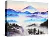 Mountain Mist Landscape-Michelle Faber-Stretched Canvas