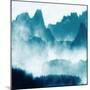 Mountain Mist Teal 1-Kimberly Allen-Mounted Art Print