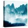 Mountain Mist Teal 1-Kimberly Allen-Stretched Canvas