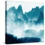 Mountain Mist Teal 1-Kimberly Allen-Stretched Canvas