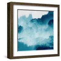 Mountain Mist Teal 2-Kimberly Allen-Framed Art Print