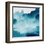 Mountain Mist Teal 2-Kimberly Allen-Framed Art Print