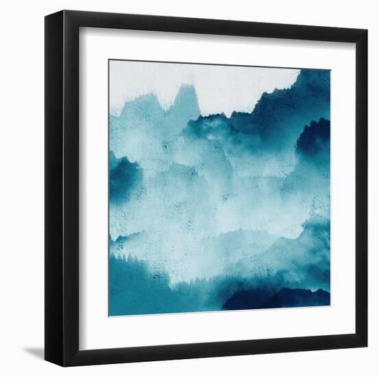 Mountain Mist Teal 2-Kimberly Allen-Framed Art Print