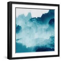 Mountain Mist Teal 2-Kimberly Allen-Framed Art Print
