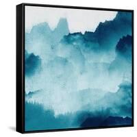 Mountain Mist Teal 2-Kimberly Allen-Framed Stretched Canvas