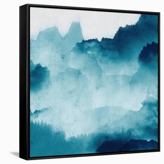 Mountain Mist Teal 2-Kimberly Allen-Framed Stretched Canvas