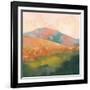 Mountain Morning Pink-Julia Purinton-Framed Art Print