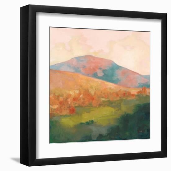 Mountain Morning Pink-Julia Purinton-Framed Art Print