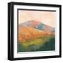 Mountain Morning Pink-Julia Purinton-Framed Art Print