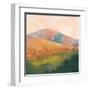 Mountain Morning Pink-Julia Purinton-Framed Art Print