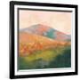 Mountain Morning Pink-Julia Purinton-Framed Art Print