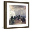 Mountain near Heidenheim-Eugen Bracht-Framed Art Print