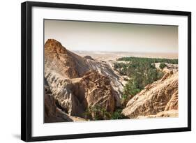 Mountain Oasis Chebika at Border of Sahara, Tunisia, Africa-perszing1982-Framed Photographic Print