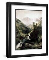 Mountain of the Holy Cross-Edward Moran-Framed Premium Giclee Print