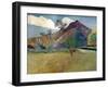 Mountain on Tahiti, 1893-Paul Gauguin-Framed Giclee Print