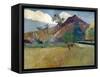 Mountain on Tahiti, 1893-Paul Gauguin-Framed Stretched Canvas