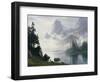 Mountain Out of the Mist-Albert Bierstadt-Framed Giclee Print