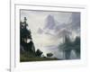 Mountain Out of the Mist-Albert Bierstadt-Framed Giclee Print