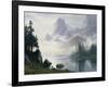 Mountain Out of the Mist-Albert Bierstadt-Framed Giclee Print