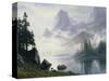 Mountain Out of the Mist-Albert Bierstadt-Stretched Canvas