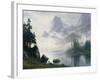 Mountain Out of the Mist-Albert Bierstadt-Framed Giclee Print