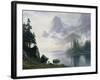 Mountain Out of the Mist-Albert Bierstadt-Framed Giclee Print