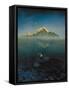 Mountain over Lake-Simon Cook-Framed Stretched Canvas