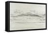 Mountain Panorama in Wales - Cader Idris-Cornelius Varley-Framed Stretched Canvas