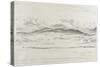 Mountain Panorama in Wales - Cader Idris-Cornelius Varley-Stretched Canvas