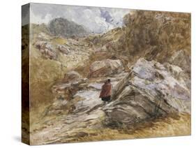Mountain Pass at Bettws-Y-Coed, 1851-David Cox-Stretched Canvas