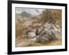 Mountain Pass at Bettws-Y-Coed, 1851-David Cox-Framed Giclee Print