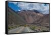Mountain Pass Between Mendoza and Santiago, Andes, Argentina, South America-Michael Runkel-Framed Stretched Canvas
