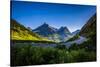 Mountain Pass, Continental Divide, Glacier National Park, Montana-Yitzi Kessock-Stretched Canvas