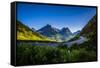 Mountain Pass, Continental Divide, Glacier National Park, Montana-Yitzi Kessock-Framed Stretched Canvas