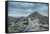 Mountain Pass Road on Majorca, Sa Calobra, Serpentine-Jorg Simanowski-Framed Stretched Canvas