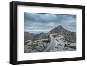 Mountain Pass Road on Majorca, Sa Calobra, Serpentine-Jorg Simanowski-Framed Photographic Print