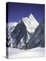 Mountain Peak in Sight, Western Comb, Nepal-Michael Brown-Stretched Canvas