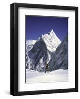 Mountain Peak in Sight, Western Comb, Nepal-Michael Brown-Framed Premium Photographic Print