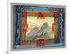 Mountain Peaks and Faces-Michael Chase-Framed Giclee Print